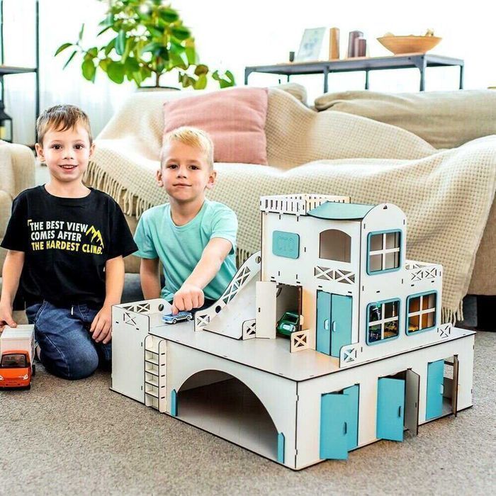 Великий гараж парковка Maxi для машинок детский Паркинг 3д конструктор