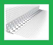 Narożnik aluminiowy z siatką białą 70/70 2,5m 25 szt