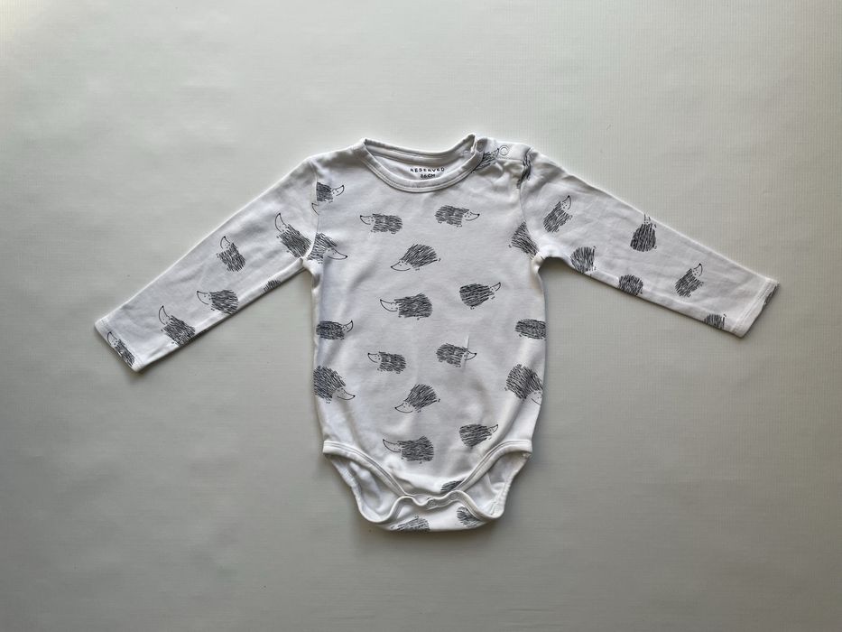 Body Reserved 86 cm jeżyki – długi rękaw, bardzo dobry stan