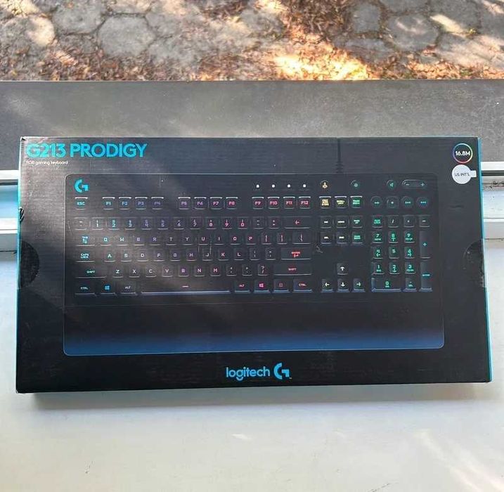 Klawiatura do gier Logitech G G213 Prodigy, Qwerty, Podświetlenie RGB