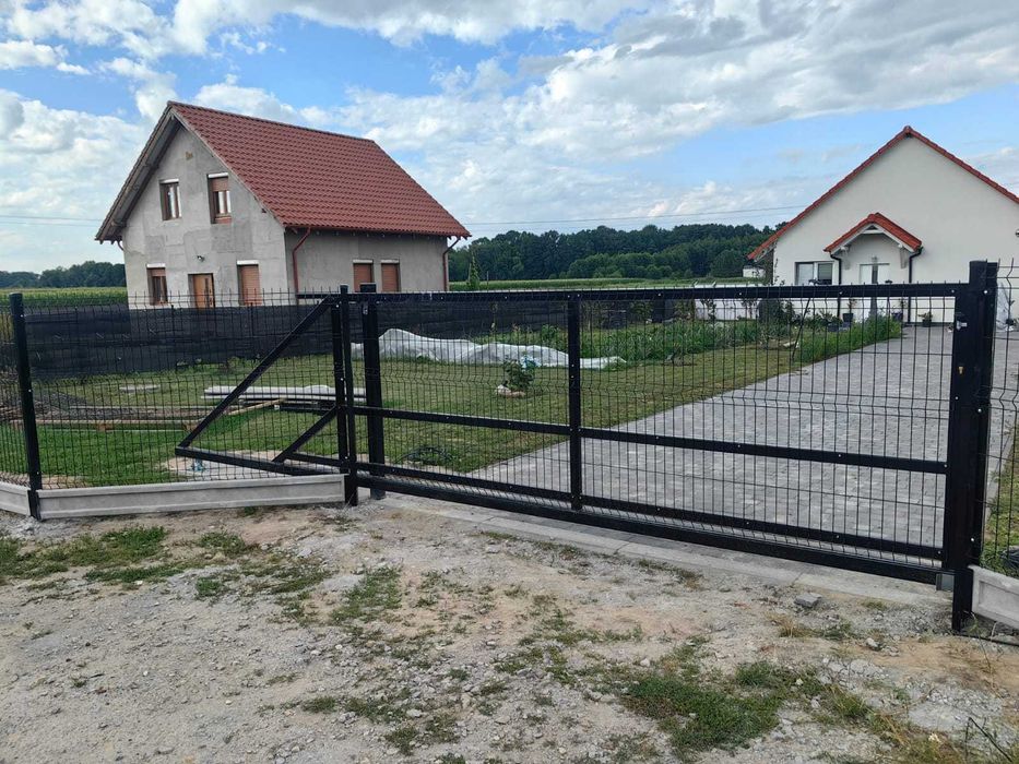 Brama panelowa przesuwna  160/400cm + RAL - producent
