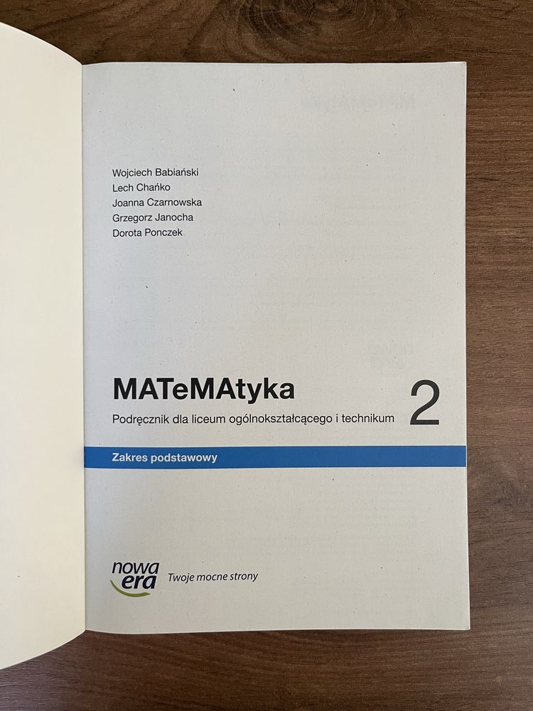 Metematyka klasa 2 dla liceum ogólnokształcące i technikum