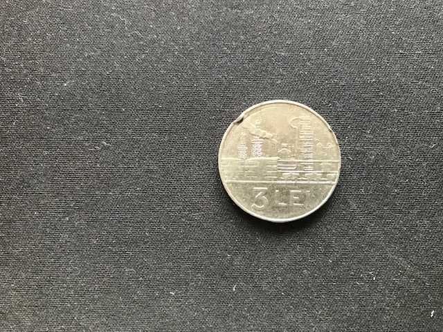 Монета 3 LEI Romania (3 лея Румыния) 1966 года
