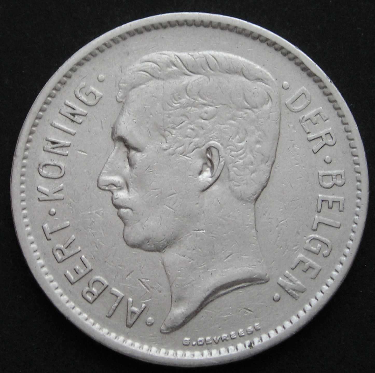 Belgia 5 franków 1931 - król Albert