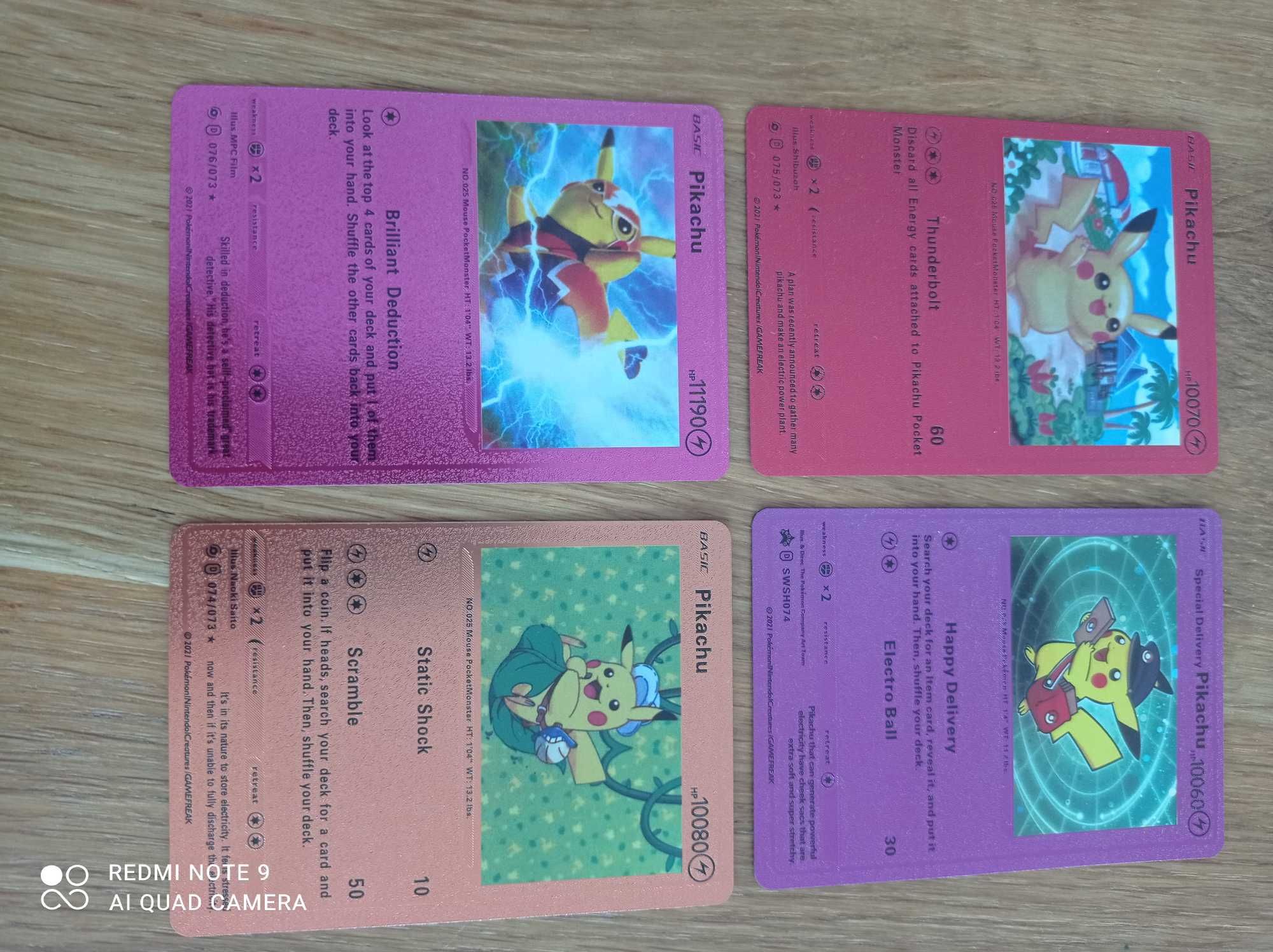 Karty pokemon pikachu