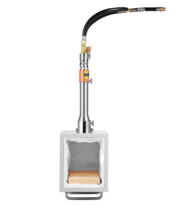 Przenośna Kuźnia na Propan Zestaw z 3 Palnikami Regulacja Temperatury