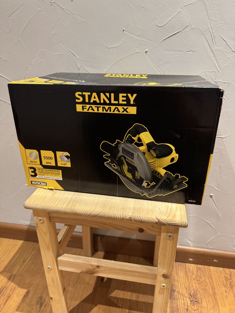 Nowa pilarka tarczowa 1650W 190mm FatMax Stanley FME301