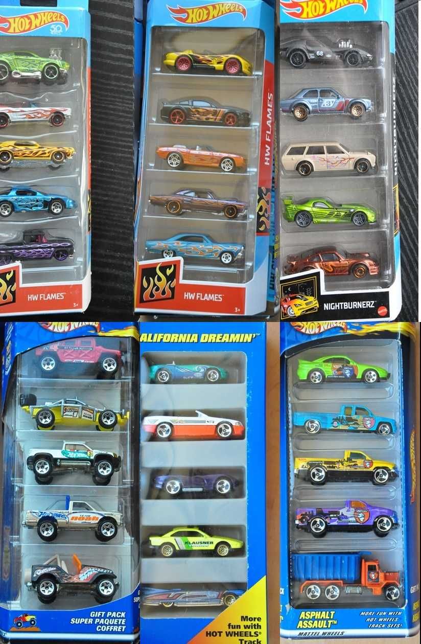 Набор Хот Вилс Hot Wheels 5-pack оригинал и машиньі дальнобойщика
