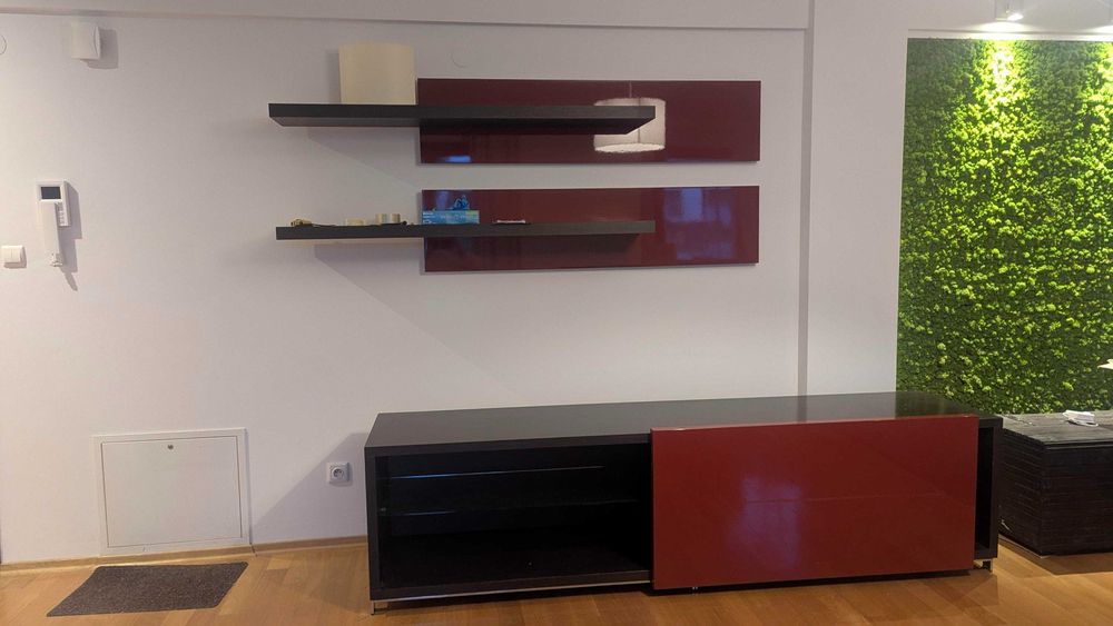 Zestaw mebli do salonu, szafka RTV, komoda, polki