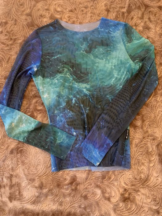 Лонгслів з напівпрозорої сіточки