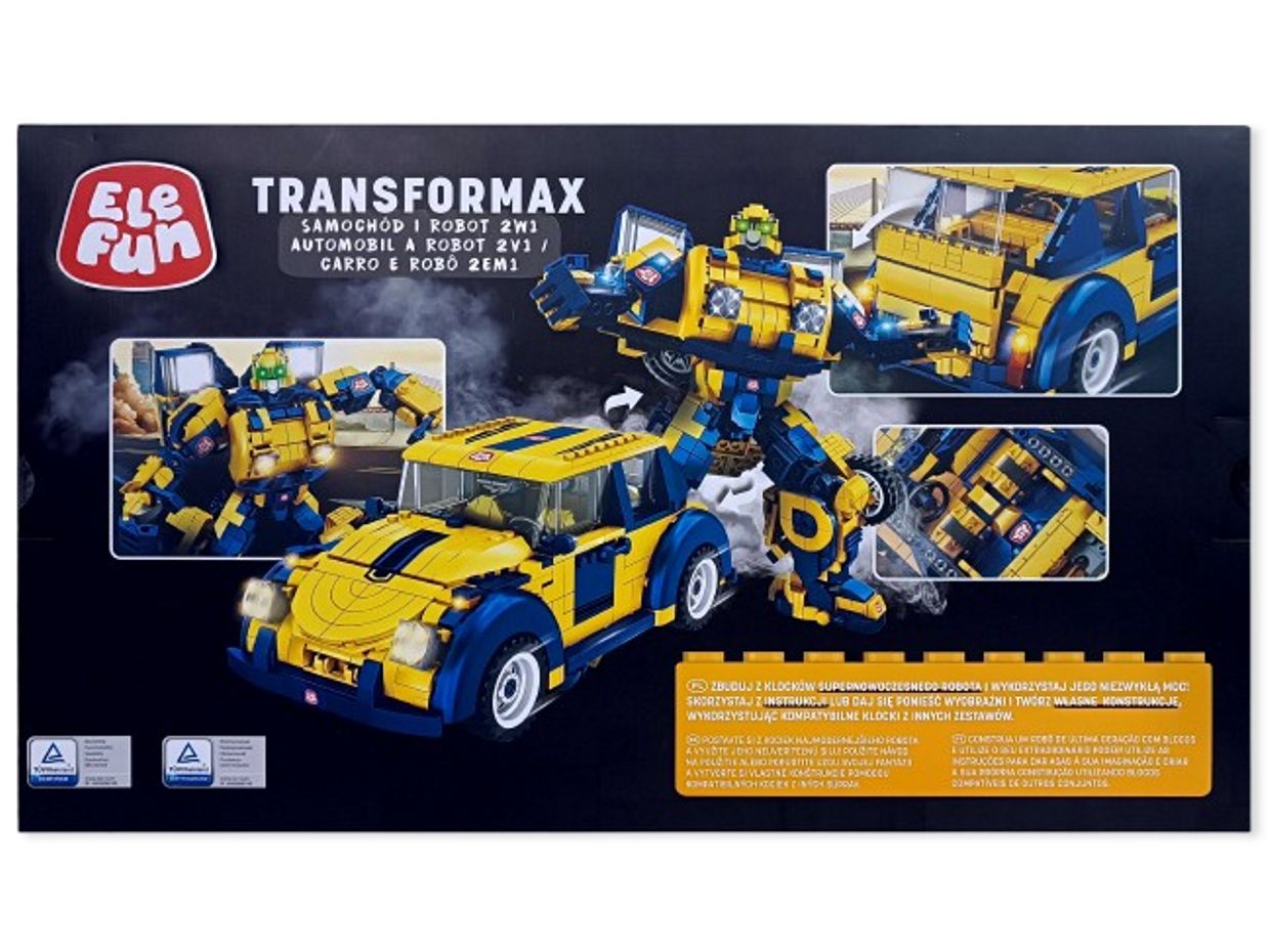 Klocki Elefun Transformax Samochód i robot 621019