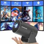 Mentech – Mini projektor 180°, Android 11, WiFi 6, 150", Brak Pilota
