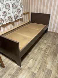 Ліжко односпальне деревʼяне кровать панцирная
