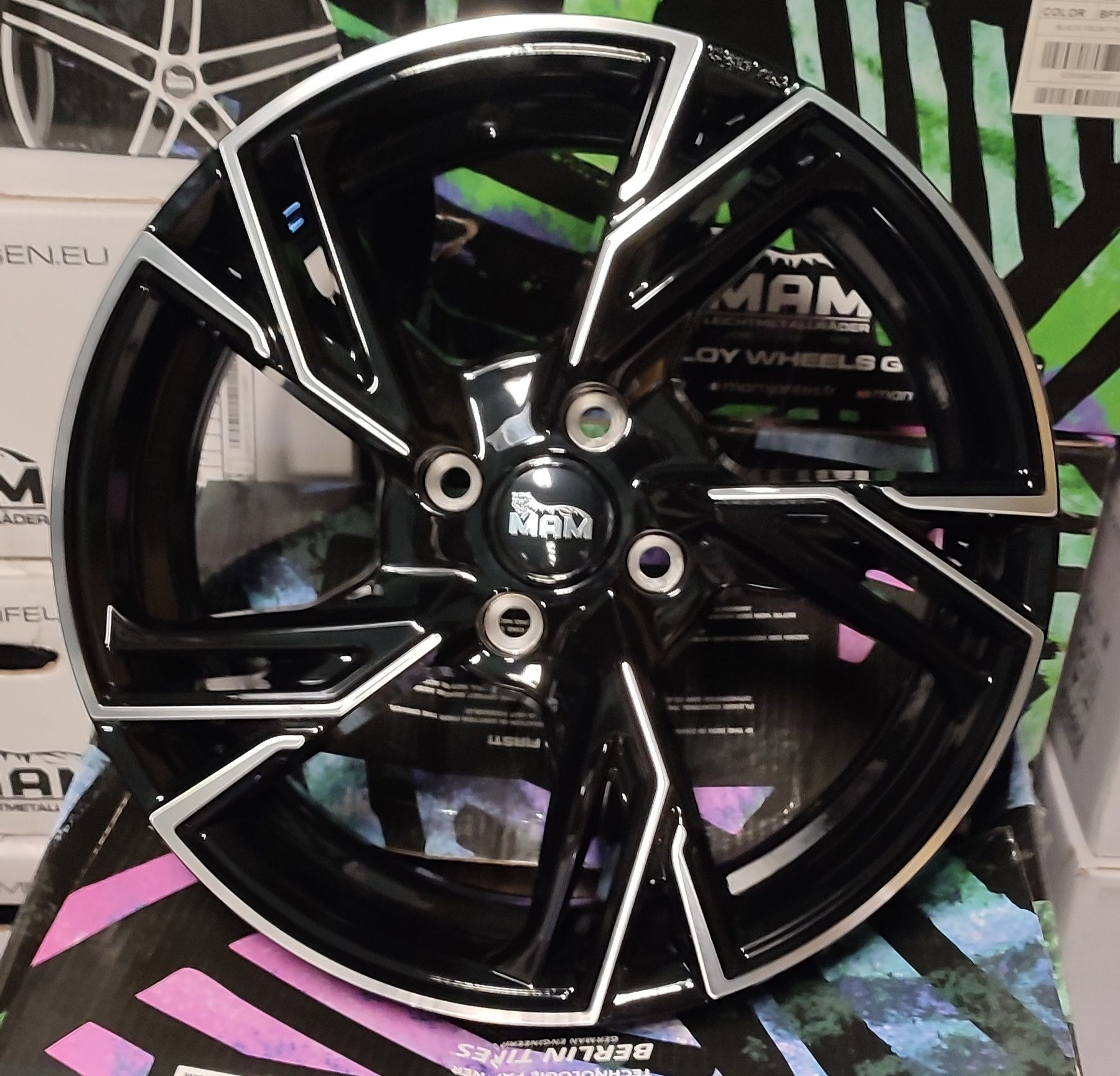 16" 4X100 6.5J Renault Nissan komplet felg aluminiowych.