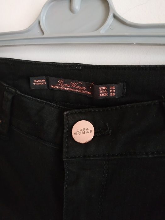 Calças pretas skinny Zara