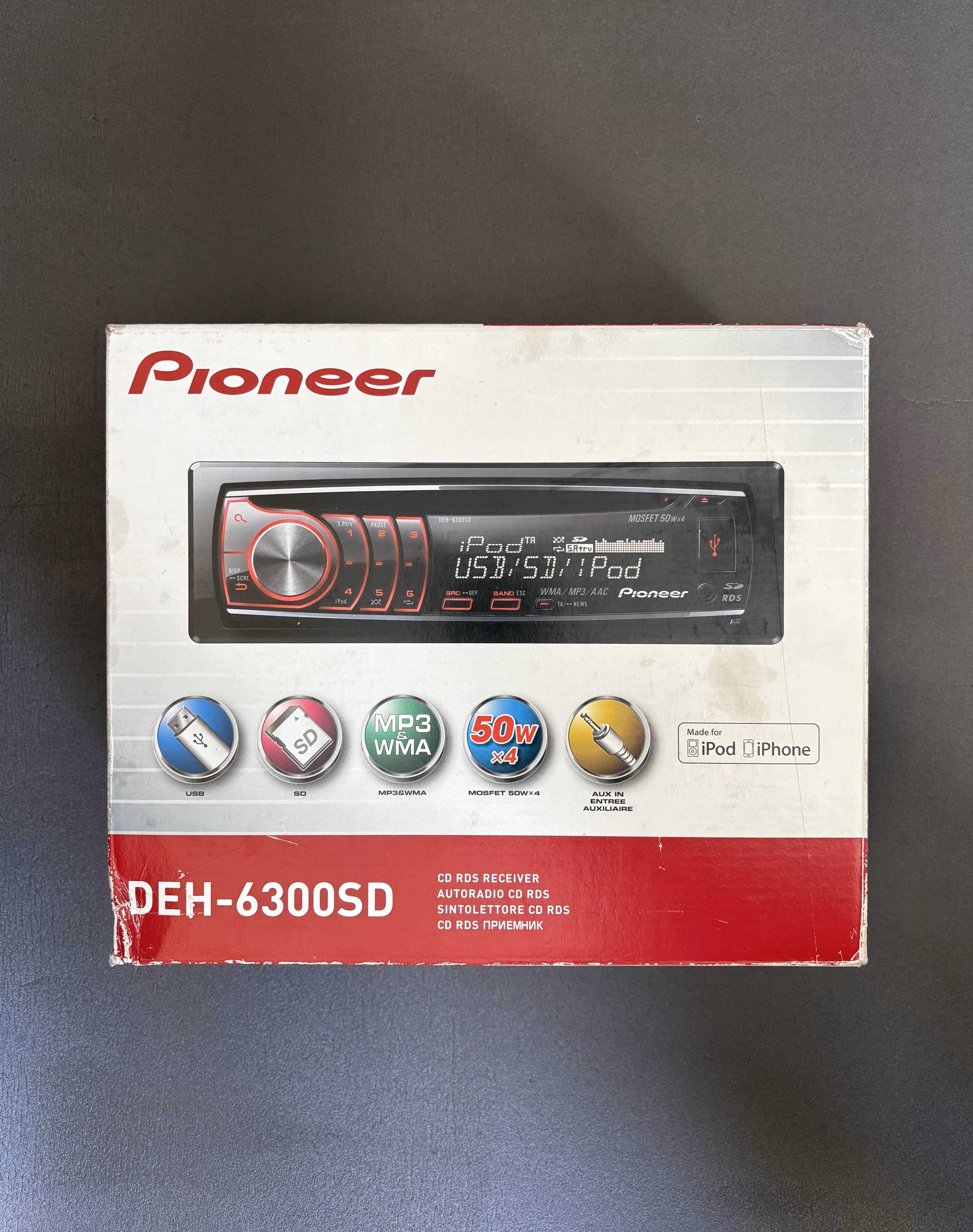 Автомагнитола Pioneer с Bluetooth / USB