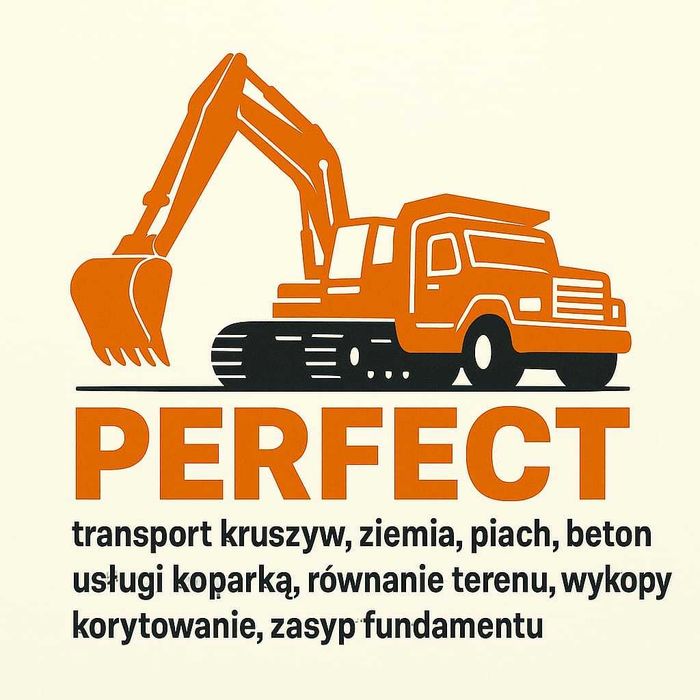 Przewóz, wywrotka z HDS, Usługi Transportowe, Minikoparka
