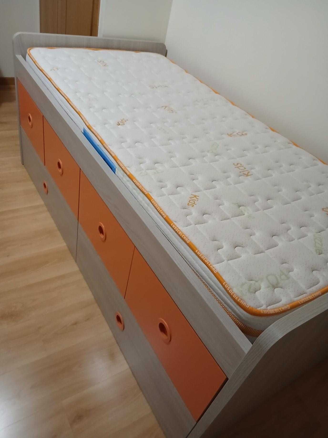 Conjunto cama + colchão