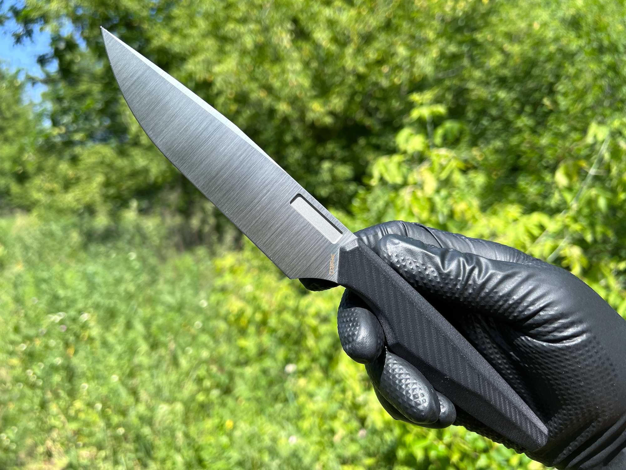 Кухонний ніж Vero Engineering Utility, Black G-10, Belt Satin Nitro-V