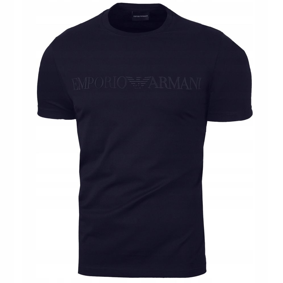 Emporio Armani T-Shirt Haftowane Logo Granat R. M