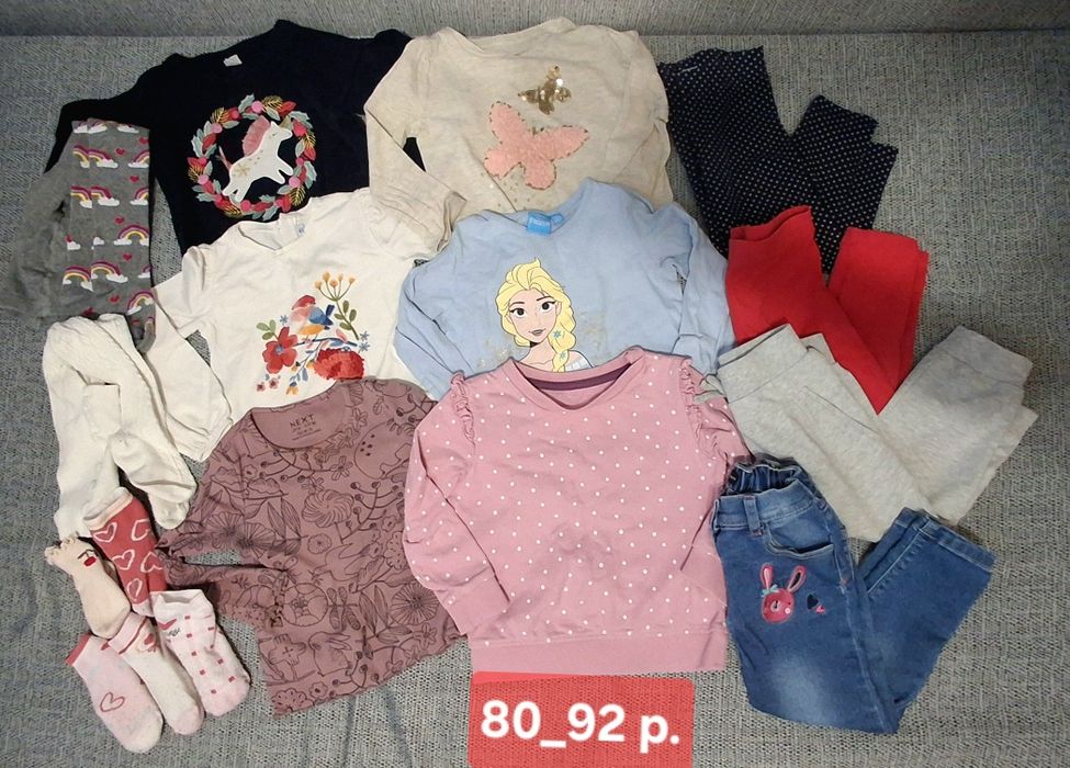 Лот одягу для дівчинки 80_92