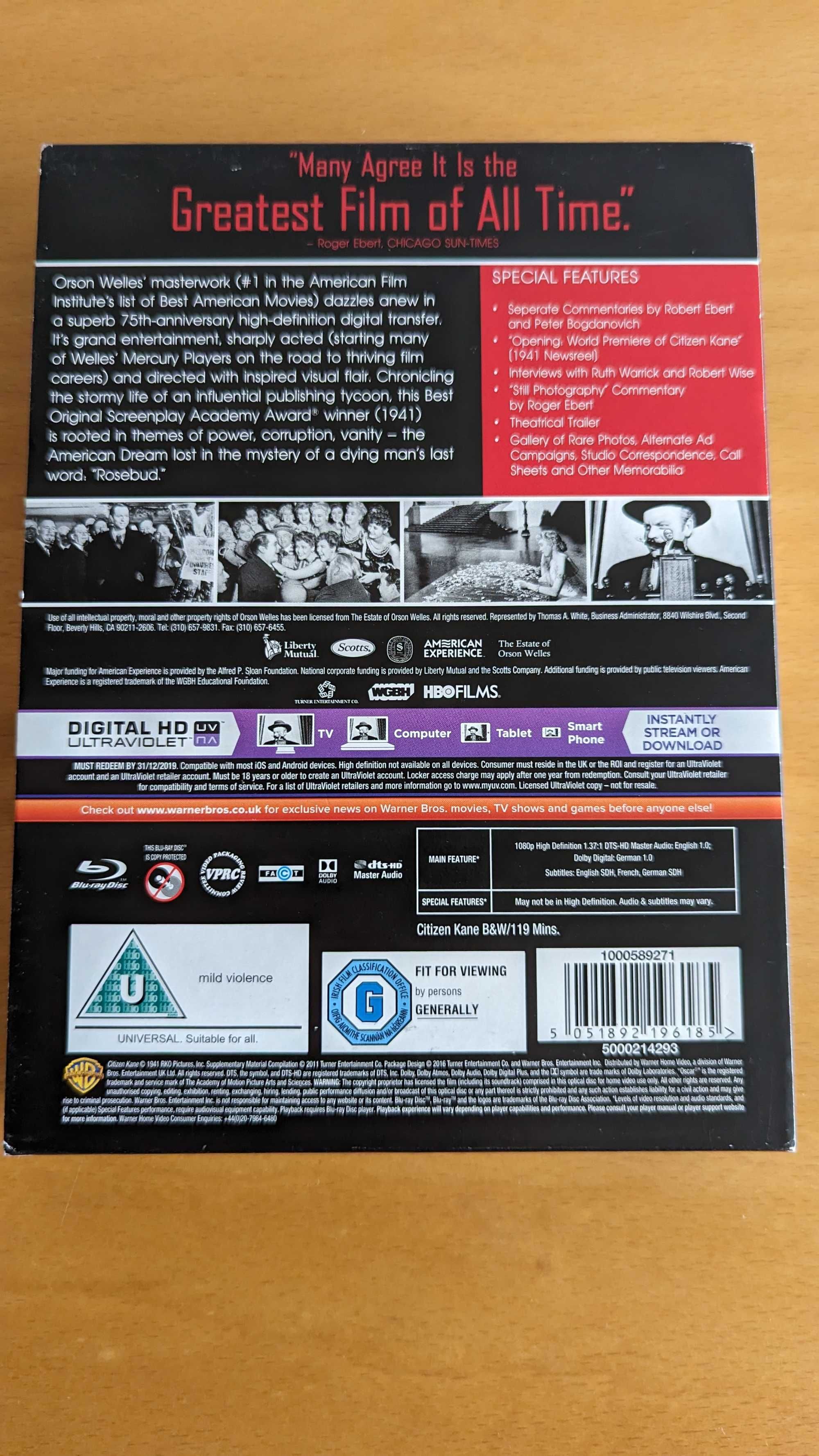 [Blu-ray] Citizen Kane - Edição de Colecionador 75º Aniversário