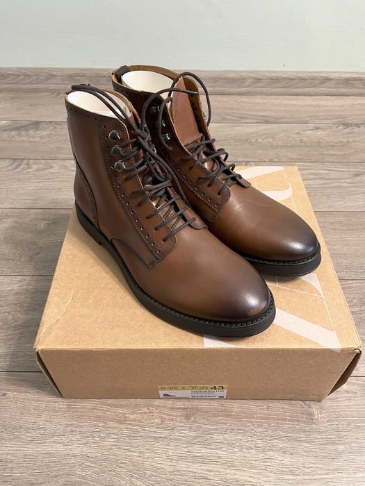 Чоловічі шкіряні Ботинки ZARA, НОВІ, оригінал