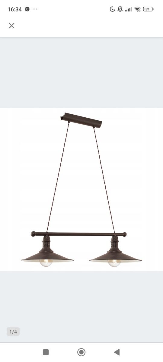Lampa wisząca Eglo stockbury 49457