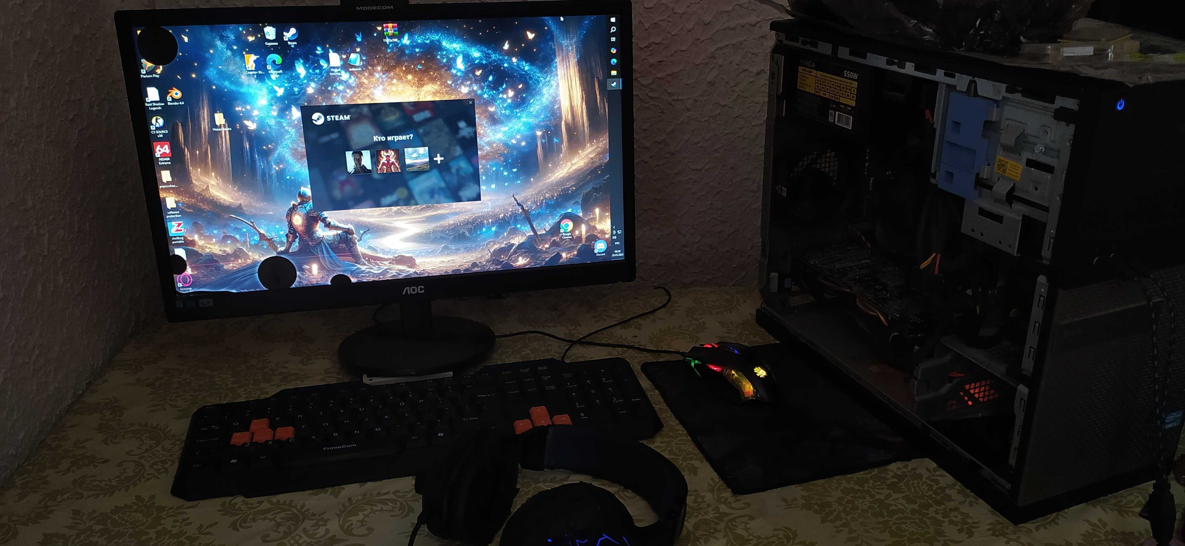ПК ігровий RX 580 8gb, i5-3470 3.20 GHz , 16 gb DDR3, SSD 240gb
