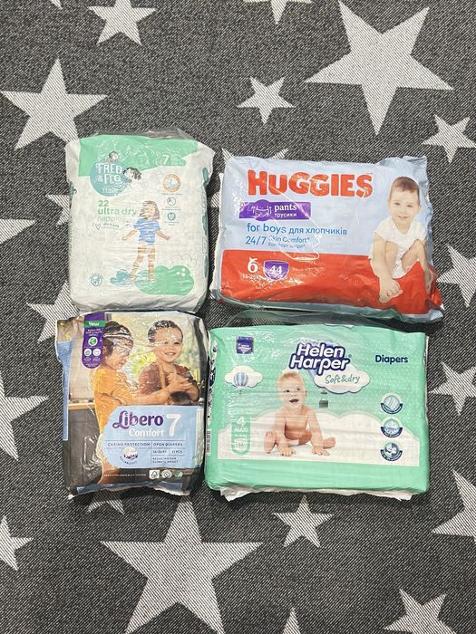 Підгузки 3 4 6 трусики памперси дитячі подгузники детские