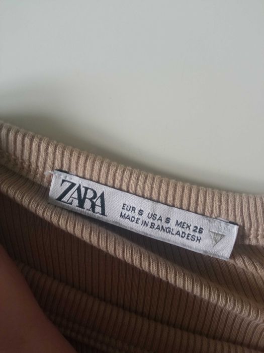 Zara koszulka damska crop top r S