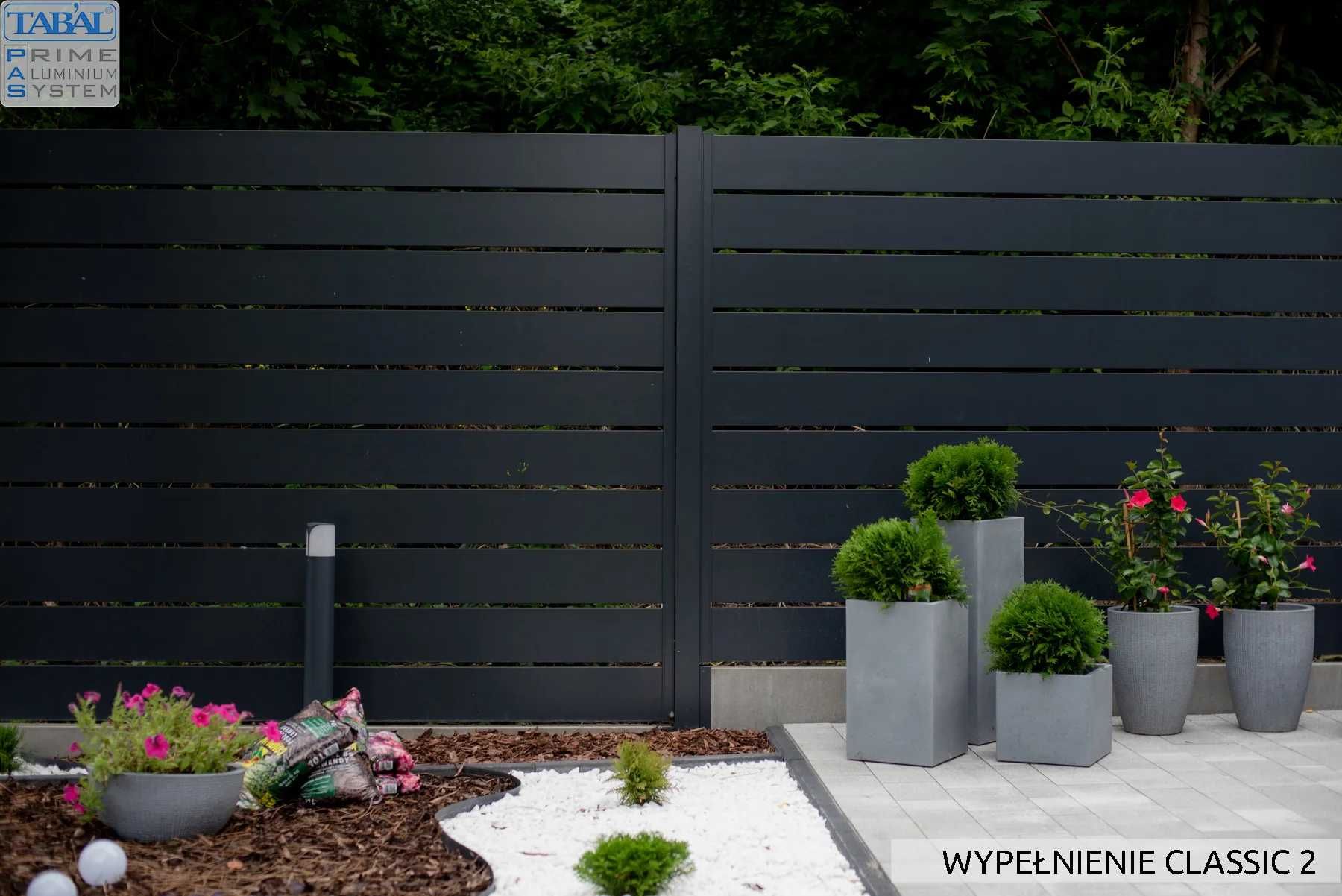 Nowoczesne ogrodzenia ALUMINIUM poziome/pionowe/grzebieniowe PRODUCENT