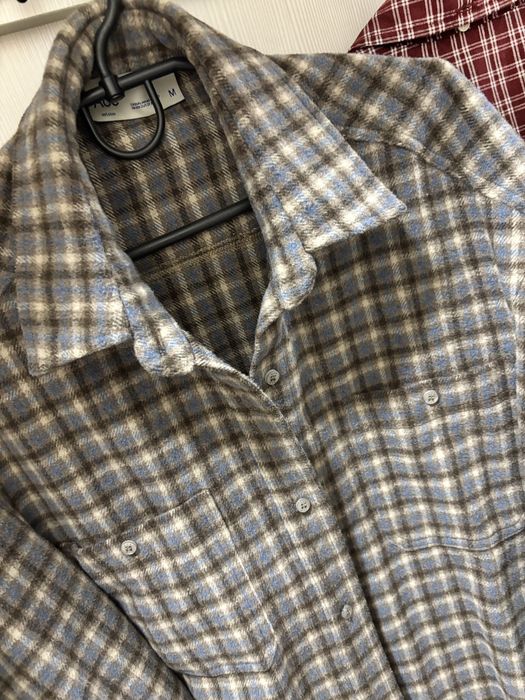 Теплая рубашка в клетку Ace шерсть oversized