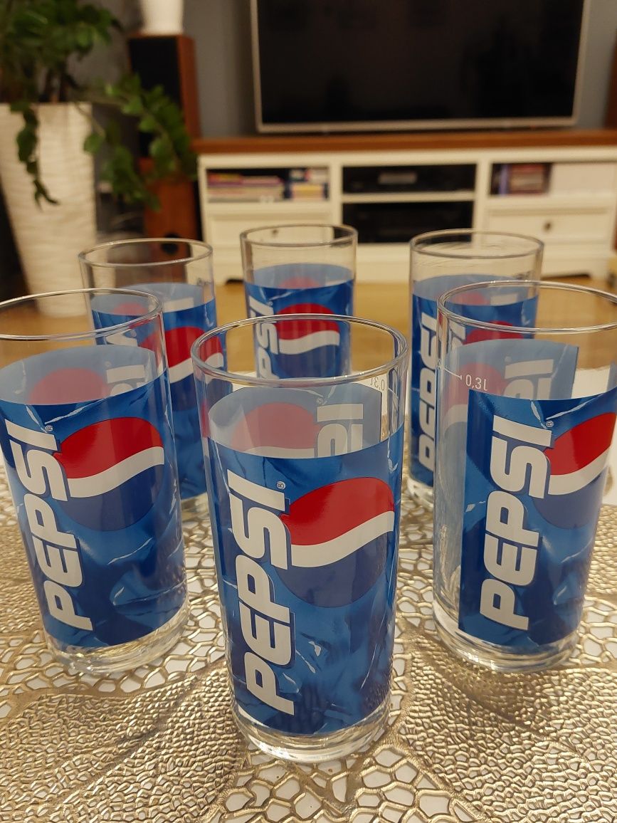 Kolekcjonerski zestaw szklanek PEPSI