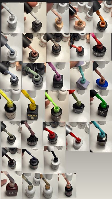 Набор материал для маникюра гель лак краска декор