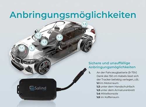 Salind Tracker GPS 01 lokalizator do samochoodu SIM Alarm prędkości