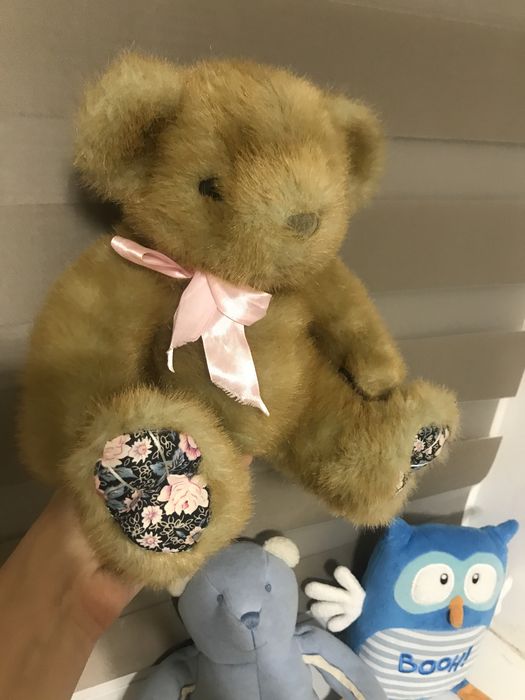 Мягкие игрушки лотами сова, мишки декоративные интерьерные