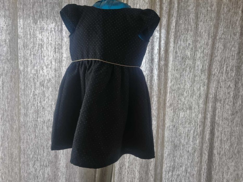 Granatowa elegancka 116 świąteczna Primark