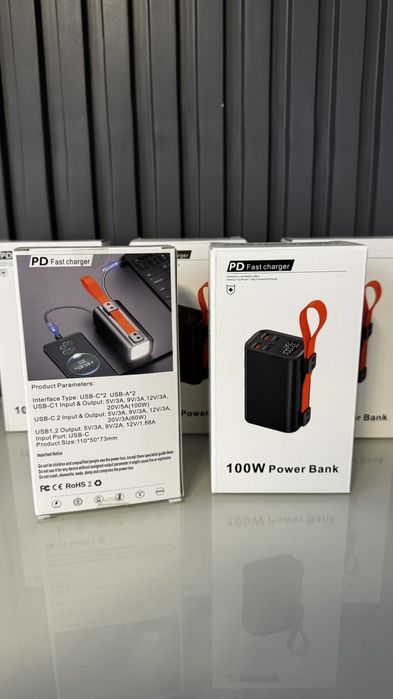 Power Bank 30000mAh 100W PD+QC для ноутбуків(Повер Банк 100ватт)