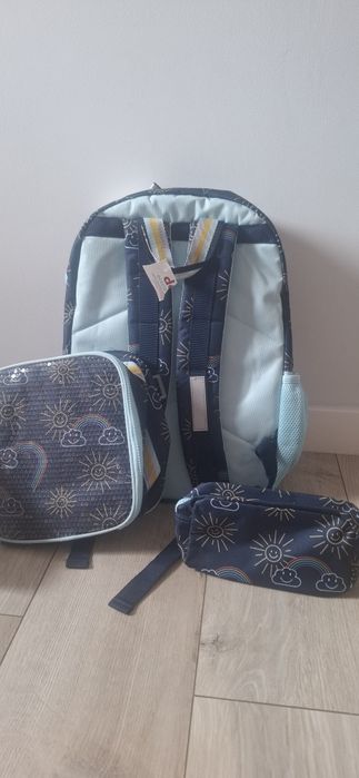 Plecak nowy + piórnik + śniadaniówka