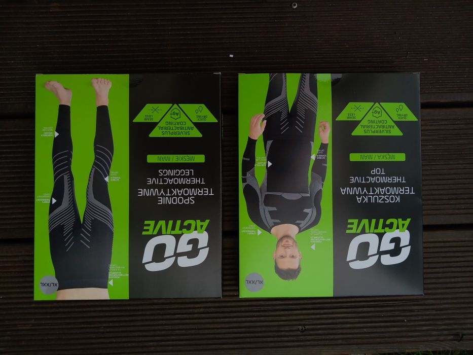 Koszulka + Spodnie Termiczne Termoaktywne  Go Active rozm.XL