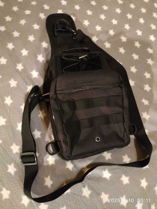 Plecak na ramię Torba taktyczna i praktyczna Protector Plus czarna