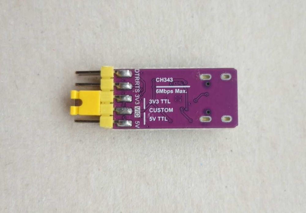 Преобразователь USB 2.0 / UART CH343 скорость 6 MBit 3/5 V USB Type-C