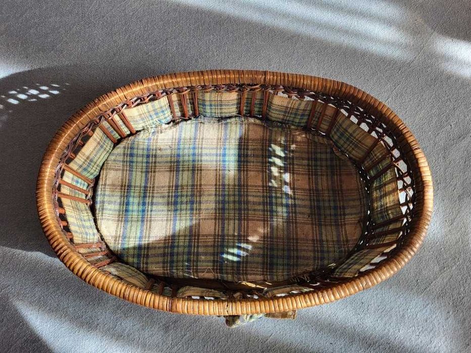 Cesta em Vime e Pano