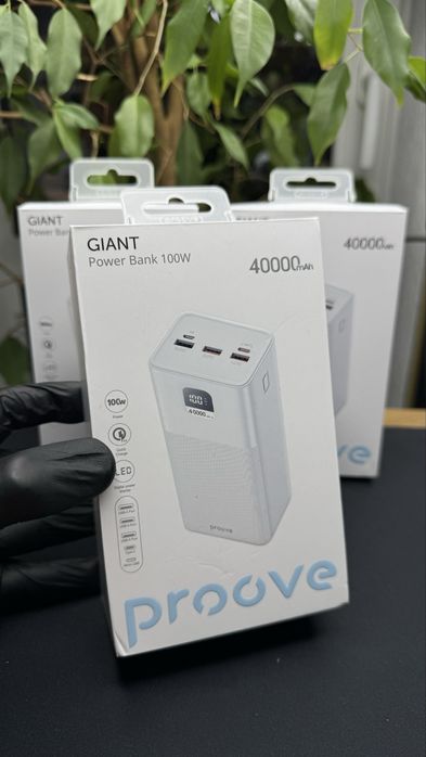 Оригінальний павербанк Proove Giant 40000 mAh 100w з гарантією 12 міс.