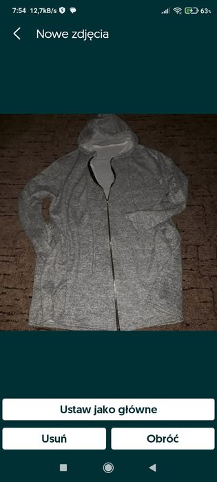 Kardigan popielata Nowe