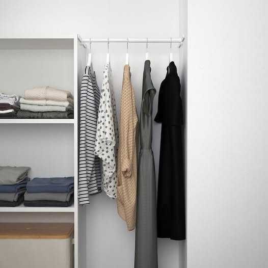 Movel / roupeiro Ikea com cabides exterior 3 prateleiras excelente