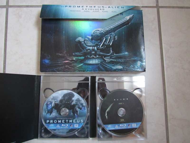 de Prometheus a Alien - A Evolução (9 Blu-Ray) com selo IGAC + 3 DVD