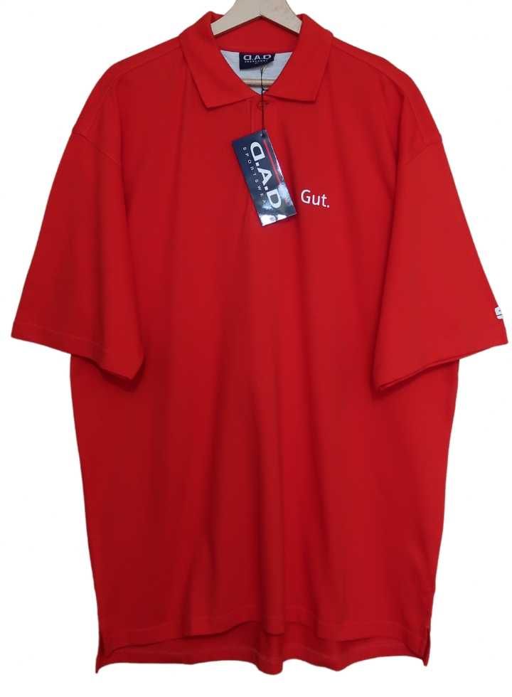 D.A.D. pomarańczowa koszulka polo męska Rozmiar XL 2XL bawełna nowa