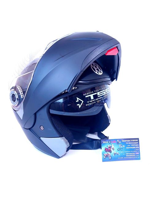 Шолом / шлем трансформер, модуляр, відкидний, з окулярами або flip-up